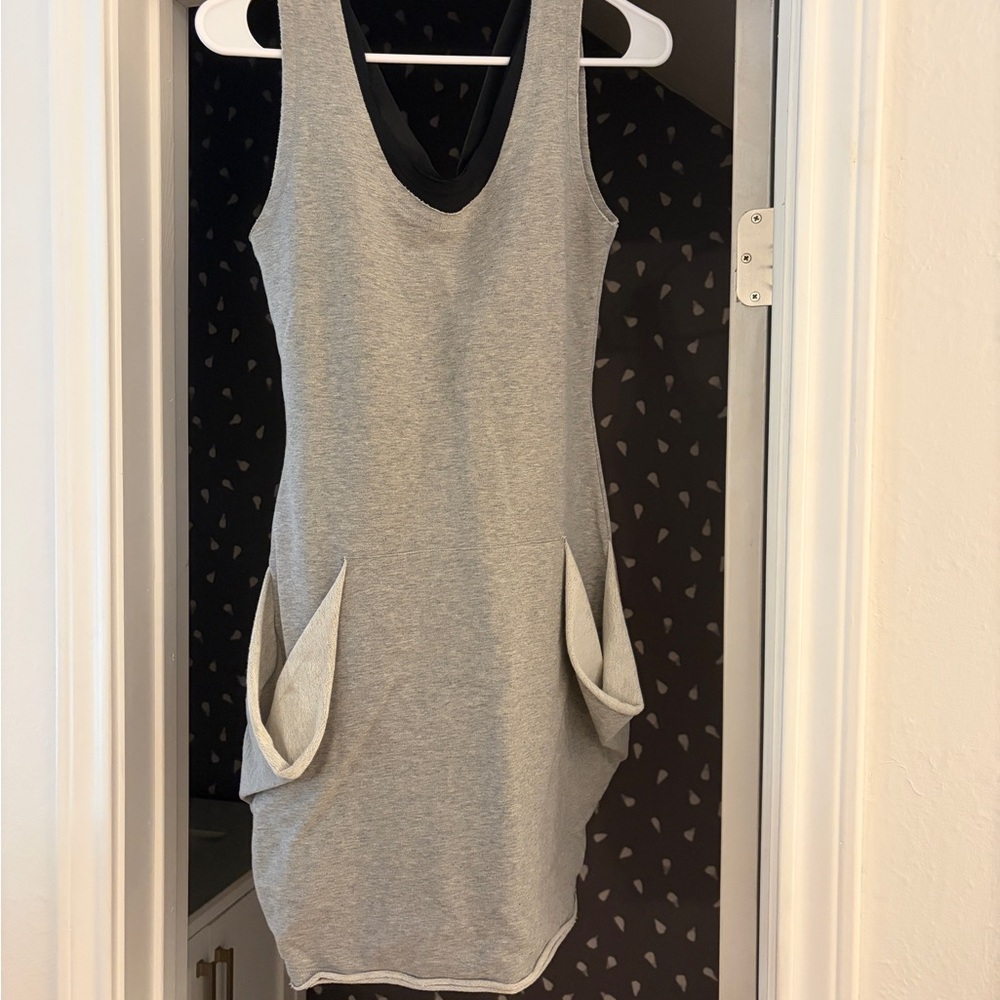 Gray Fiorucci Sleeveless Dress with Pockets